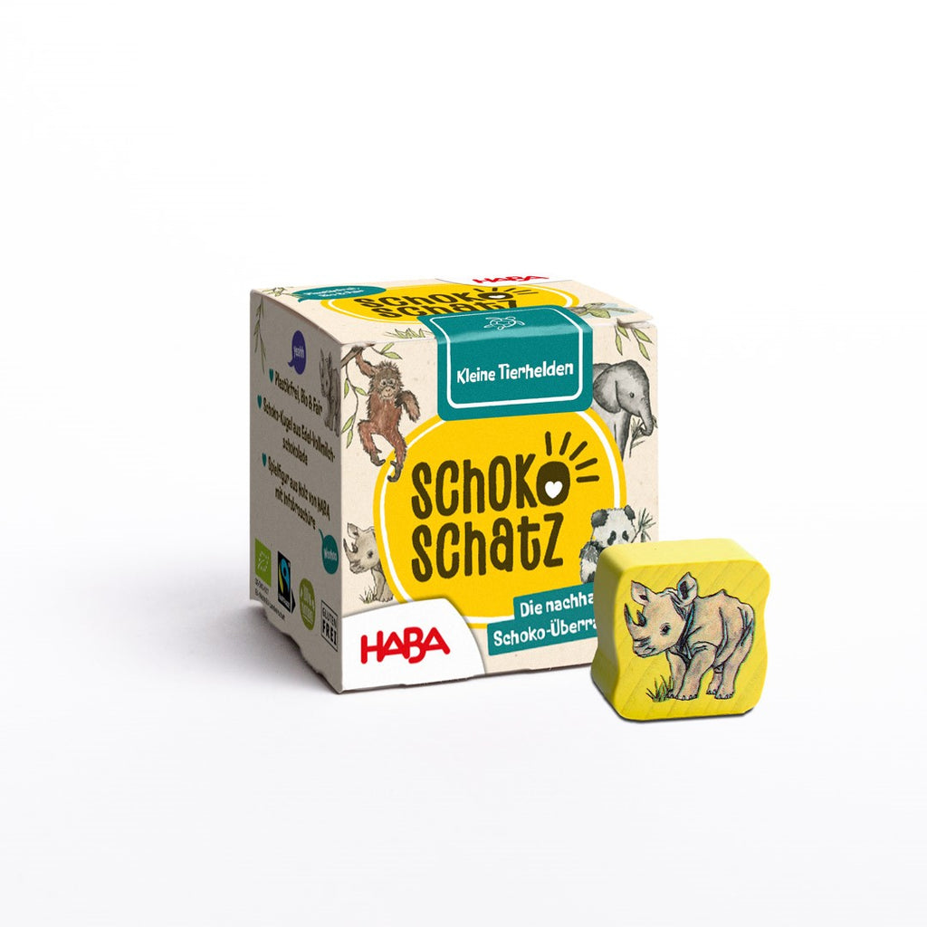 VORBESTELLBAR: Thekendisplay SchokoSchatz für Kids / Edition "Kleine Tierhelden" mit HABA  (Display inkl. 18 SchokoSchätze)