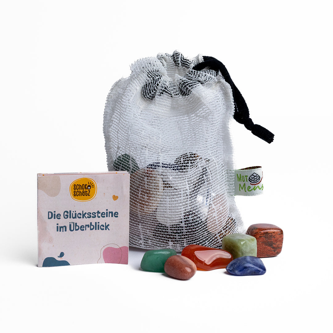 Edelsteine Mix im Upcycling-Säckchen (5 VPE)